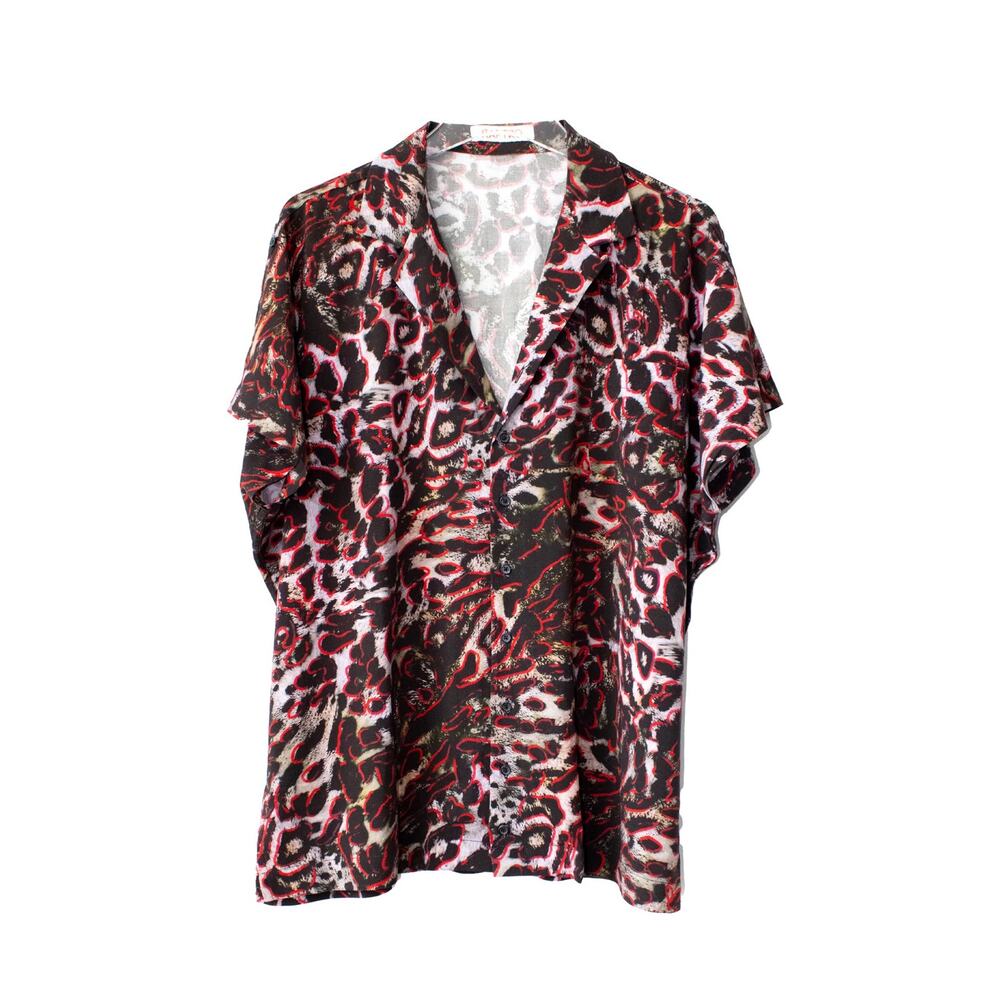 (SALE 5/$25) Kaftko Camper T-shirt in Ocelot